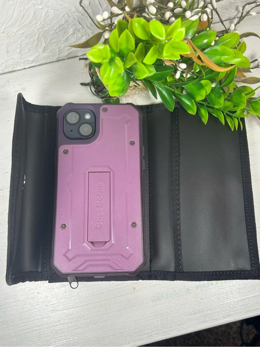 Patchwork Foldover Wallet Clutch Women Bags Multi Storage wallet Magnetic Snap